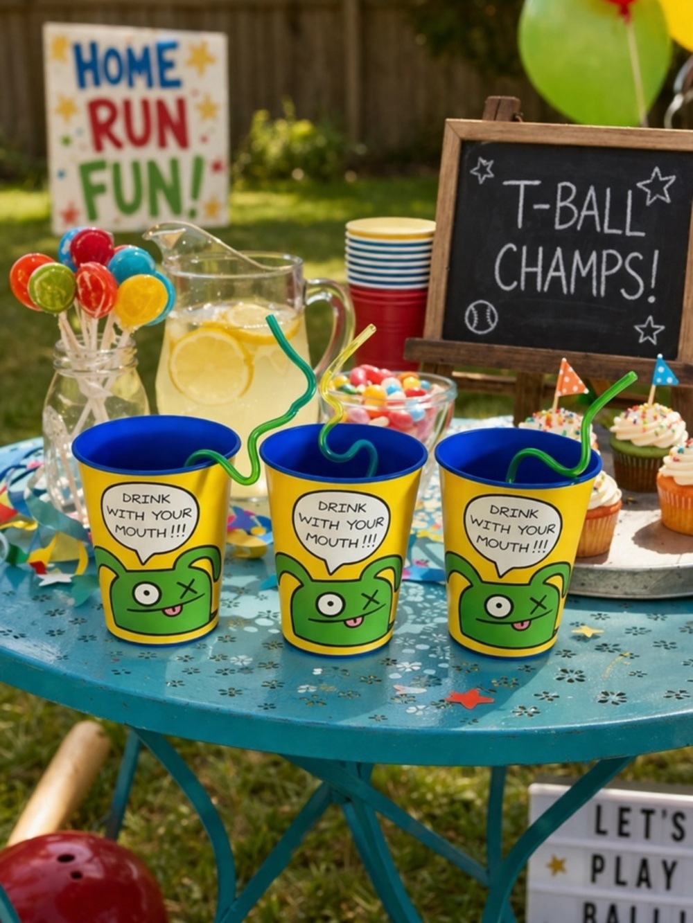 UGLYDOLL Drinking Cup with Crazy Straw
